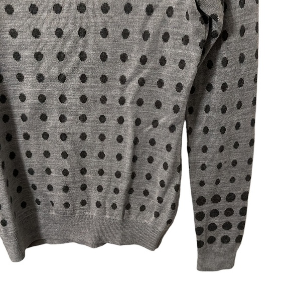 The Limited Women’s Gray Polkadot Round Neck Sweater Size XS - Picture 3 of 4